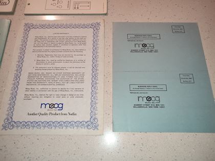 Moog-Minimoog Manuals/Documents Set